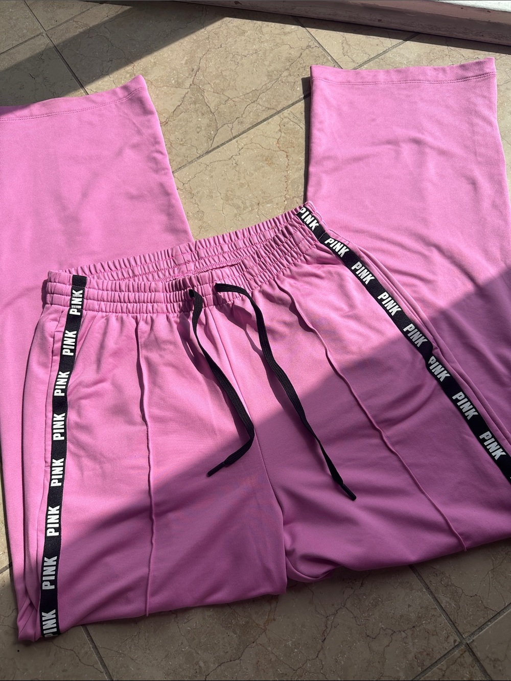 PINK Victoria's Secret Pink Logo Tape Jogger Pants